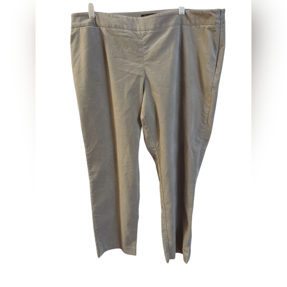 Talbots Pants - Reg $135 Talbot Velvet Gray Wide Leg side zip pants 18WP